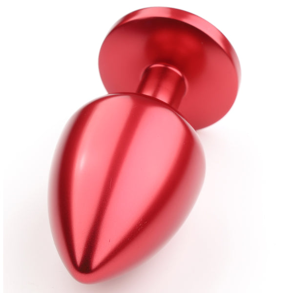 Small Seamless Metal Starting Butt Plug W Round Gem Anal Toy Sexyland 7426