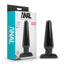 A box by Anal Adventures stands against a white backdrop with a black PVC anal plug on it.