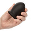 A hand model holds a black silicone FTM vibrating stroker for scale.