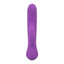 A purple turbo rabbit vibrator stands against a white backdrop and showcases its 2-button operation on the base handle.