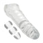 Performance Maxx Clear Ridged Penis Extension Sleeve Set