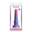 Colours Stacked 6" Ribbed Liquid Silicone Dildo With Suction Cup