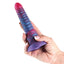 Colours Stacked 6" Ribbed Liquid Silicone Dildo With Suction Cup