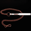 Coquette Luxury Faux Leather Rose Gold Chain Leash