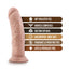 Dr. Skin 8" Realistic PVC Cock Dildo With Suction Cup