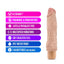 Dr. Skin 8.5" Cock Vibe 10 Realistic Vibrating Dildo