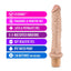 Dr. Skin 9.75" Cock Vibe 8 Realistic Vibrating Dildo