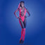 Fantasy Lingerie Glow Flashback Rhinestone Teddy & Gloves