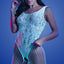 Fantasy Lingerie Glow Illuminate Crotchless Teddy Bodystocking