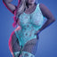 Fantasy Lingerie Glow Illuminate Crotchless Teddy Bodystocking - Curvy