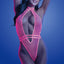 Fantasy Lingerie Glow Knockout Plunging Cutout Collared Teddy