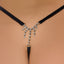 House of Desire Krystal Rhinestone Fringe Back G-String