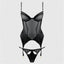 House of Desire Raquel Mesh Satin Bustier & Cutout Panty