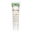 A vegan water-based coconut flavoured lubricant by Intt stands against a white backdrop in a white tube. 