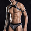 JSY Men's 3-Piece Camo Print Chest Harness, Briefs & Armbands Set