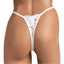 JSY Floral Diamante Charm & Lace G-String