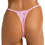 JSY Floral Diamante Charm & Lace G-String