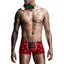 JSY 4-Piece Men's Christmas Shorts Costume Set