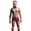 JSY 4-Piece Men's Christmas Shorts Costume Set