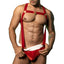 JSY Velvet Suspender & Briefs Men's Christmas Costume Set