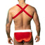 JSY Velvet Suspender & Briefs Men's Christmas Costume Set