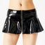 JSY Wet Look Zip-Up Micro Mini Skirt