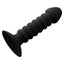 Leto Voss 10-Mode Vibrating Ribbed Silicone Anal Plug With Suction Cup