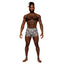 Male Power Sheer Prints Seamless Short Briefs