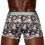 Male Power Sheer Prints Seamless Short Briefs