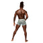 Male Power Sheer Prints Seamless Short Briefs