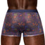 Male Power Sheer Prints Seamless Short Briefs