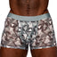 Male Power Sheer Prints Seamless Short Briefs