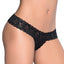 Mapale Crotchless Peekaboo Lace Thong Panty