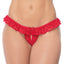 Mapale Peekaboo Crotch & Open-Rear Ruffled Lace Panty