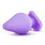 Naughtier Candy Hearts Platinum Silicone Butt Plug