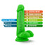 Neo 6" Dual-Density PVC Dildo With Balls