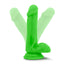 Neo 6" Dual-Density PVC Dildo With Balls