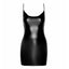 Noir Handmade Mirage Powerwetlook Rhinestone Chain Mini Dress