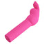 A mini pink silicone rabbit bullet vibrator with bunny topper ears. 