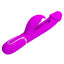 A magenta g-spot tapping rabbit vibrator with a 4-button control panel on the front base handle.