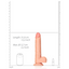 RealRock 11" Straight Realistic Dildo With Balls & Suction Cup