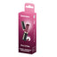 Front and right side of pink rectangular box with a photo of the Satisfyer Pro 2 Kiss product on front.