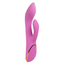 A Sexyland G-spot hot pink stroking rabbit vibrator stands against a white backdrop. 