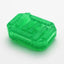 A reversible emerald green finger sleeve by Tenga in a stretchy material. 