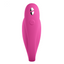 A pink egg G-spot vibrator stands against a white backdrop and features its power button on the arm.