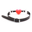 Yiwu Solid Silicone Heart Gag With Faux Leather Strap