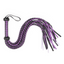 Yiwu Black & Purple Soft Braided Vegan Faux Leather Flogger