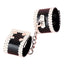 ZYL Lace Applique Faux Leather Wrist Cuffs