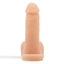 Tantus Pop n' Play 5" Squirting Silicone Packer Dildo is soft enough to wear under clothes & firm enough for play. Includes 3 tips, tubes & a handheld syringe. (4)