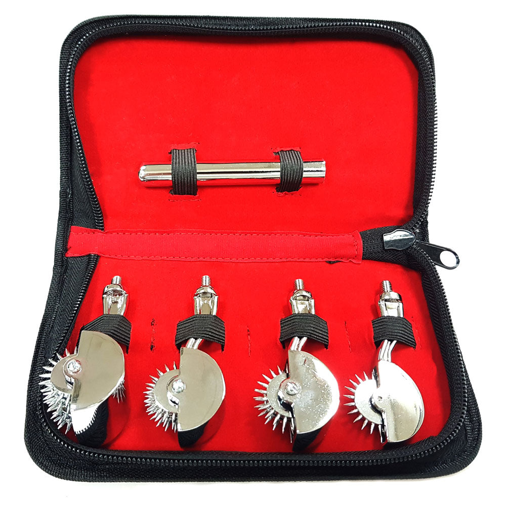 Rouge 4 Wartenberg Pinwheel Set w Case Sensory Play Toys Sexyland